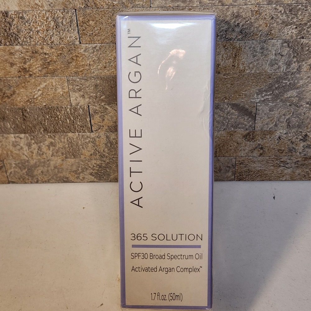 Active Argan 365 Solution SPF30 Broad Spectrum Oil 1.7oz Zinc Oxide Sunscreen